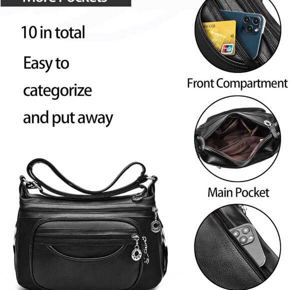 Lightweight Crossbody Purses for Women - Trendy and Functional, Adjustable Strap - Picture 4 of 7